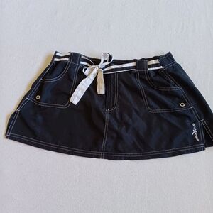 ZeroXposur Kid Sz12  Black Cargo Skirt With Built In Underwear